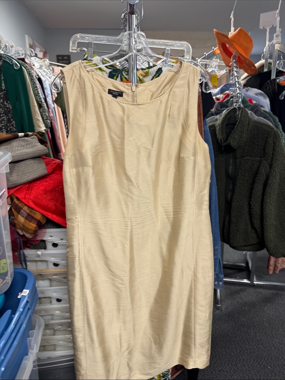 Talbots silk dress size 12 // 091718